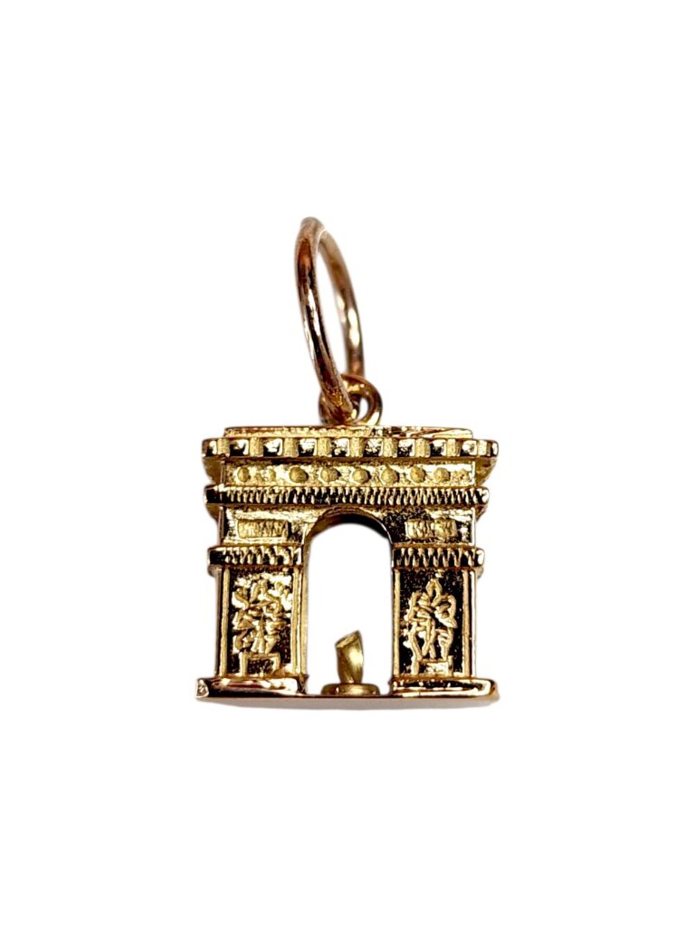 18K Yellow Gold Arc de Triomphe Charm #25564 - Picture 2 of 7